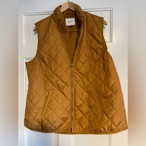 Old Navy mustard, light puffer, jacket, size extra large